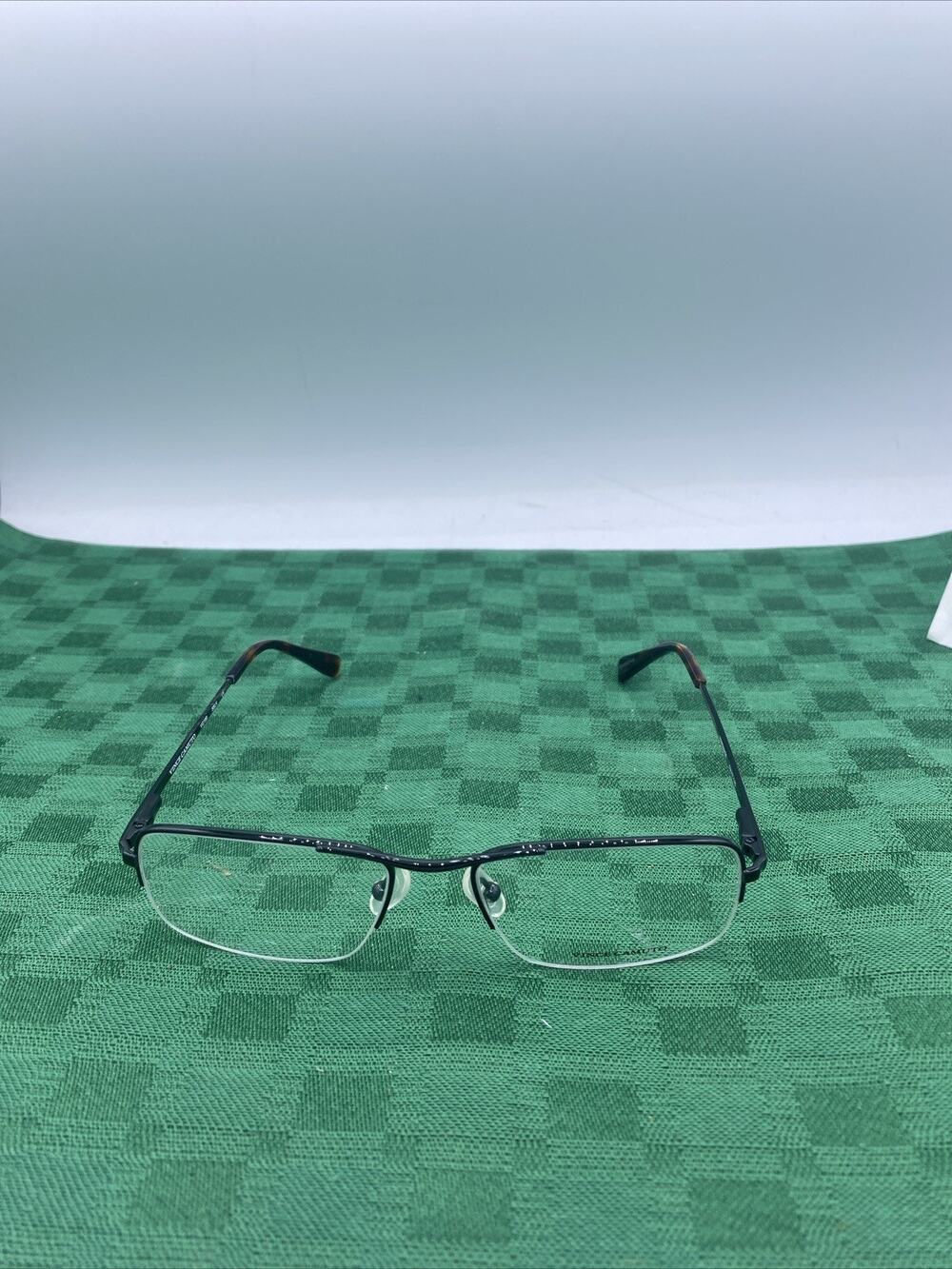 Vince Camuto VG199 SBLK Gunmetal Semi Rim Handmade Eyeglasses Frame 53 17 140